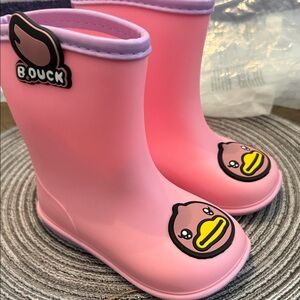 2/$20 BDUCK GIRLS Pink Rain Boots SIZE 3 NIP